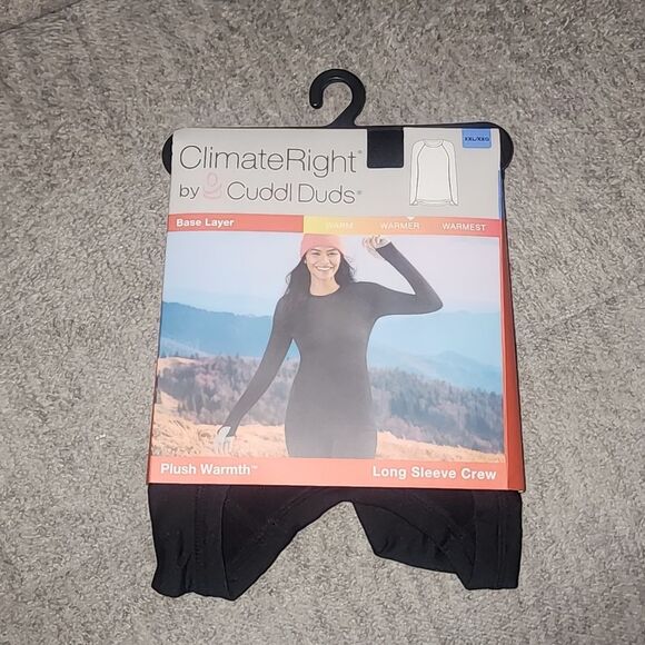 ClimateRight by Cuddl Duds Women's Plush Warmth Crew Neck Base Layer XXL - Picture 1 of 6